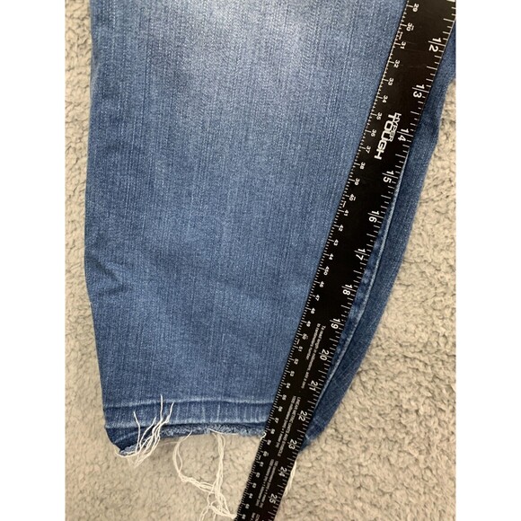 TORRID Premium Skinny 22 Denim Blue Jeans Ankle Cut-off Cropped Hem 5 Pockets - Picture 9 of 11